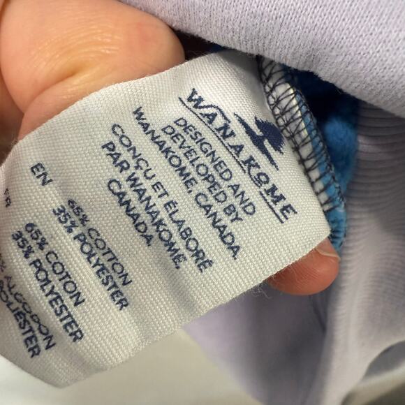 Wanakome Women's Selene Hoodie Sweatshirt Pullover Colorblock Blue Medium - Picture 3 of 7